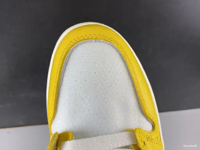 Rep TBkick Dark Jordan Yellow-Cone Air 1 AQ0818-149 Powder Off-White White NRG x 0605